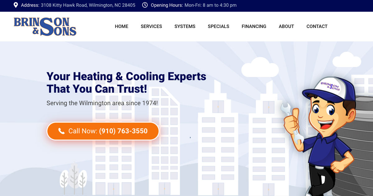 Air Conditioning, Heating Repair Services in Wilmington, NC